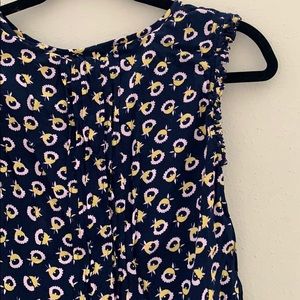 Boden Navy blouse with flowers
